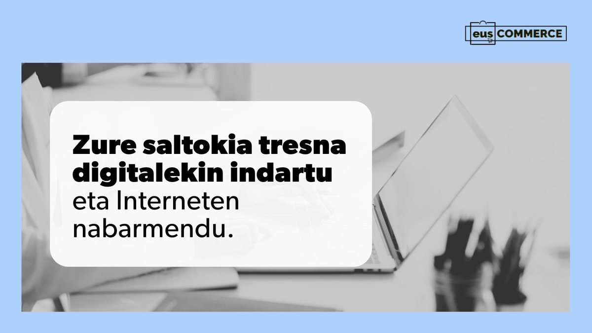 eusCOMMERCE's tweet image. 👀 Zure saltoki txikia online munduan lehiakor eta arrakastatsua izatea nahi al duzu, handien itzalpean gelditu gabe? Tresna egokiak baliatuta, zure negozioa eralda dezakezu.

👉 zurl.co/h9k27

#eus-COMMERCE