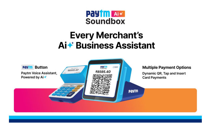 a_data_0_in's tweet photo. Paytm just dropped India's FIRST AI Soundbox for payments! 🤖💰 No more fumbling with apps—voice commands in 11 local languages give SMBs instant insights on sales, collections & more. From QR pioneer to AI boss, Paytm's leveling up fintech for the masses. #AIPayments #PaytmAI https://t.co/MCvgGH77FF