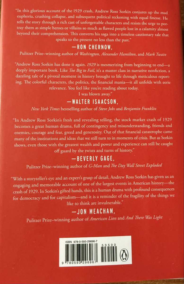 elerianm's tweet image. A great read!
This well-written and entertaining book takes the reader on an engaging journey through the 1929 crash and its aftermath.
It explores how the ambition, greed, hubris, and resilience of the main actors forever changed the course of finance and the economy.…