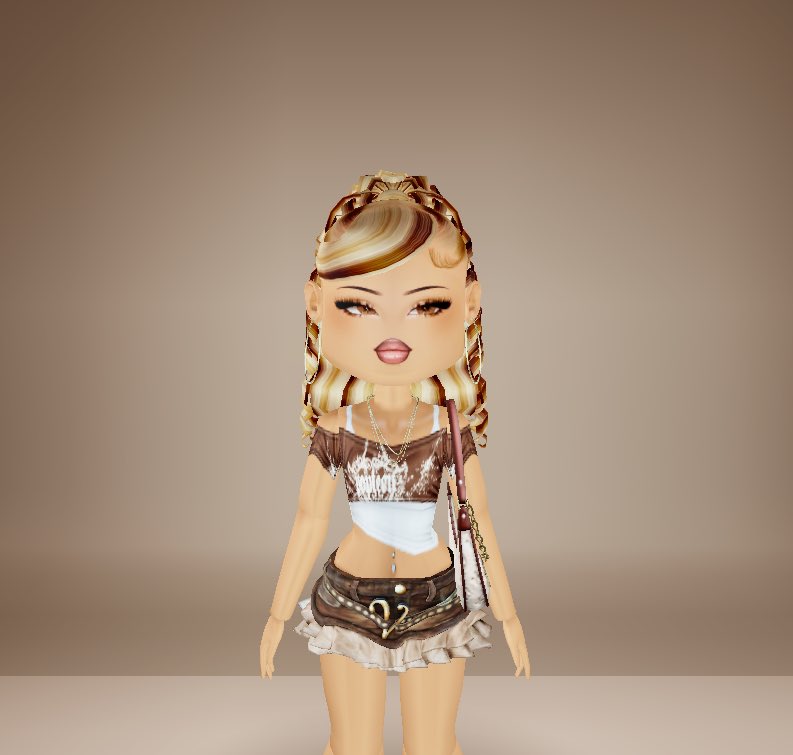 CookieRoblox_01's tweet image. Throwback to one of my most fave fits ever made💋serving cookie dough dream Y2K Bratz girl energy 🍪🤎✨
Hair: @Wigz_x
Makeup: @MiracleDropsRBX
Jewellery: @MajesticDoIl @NevraDoll Skirt: @Vhaega
#Y2K #Bratz #RobloxFashion #RobloxFit #Dollcore