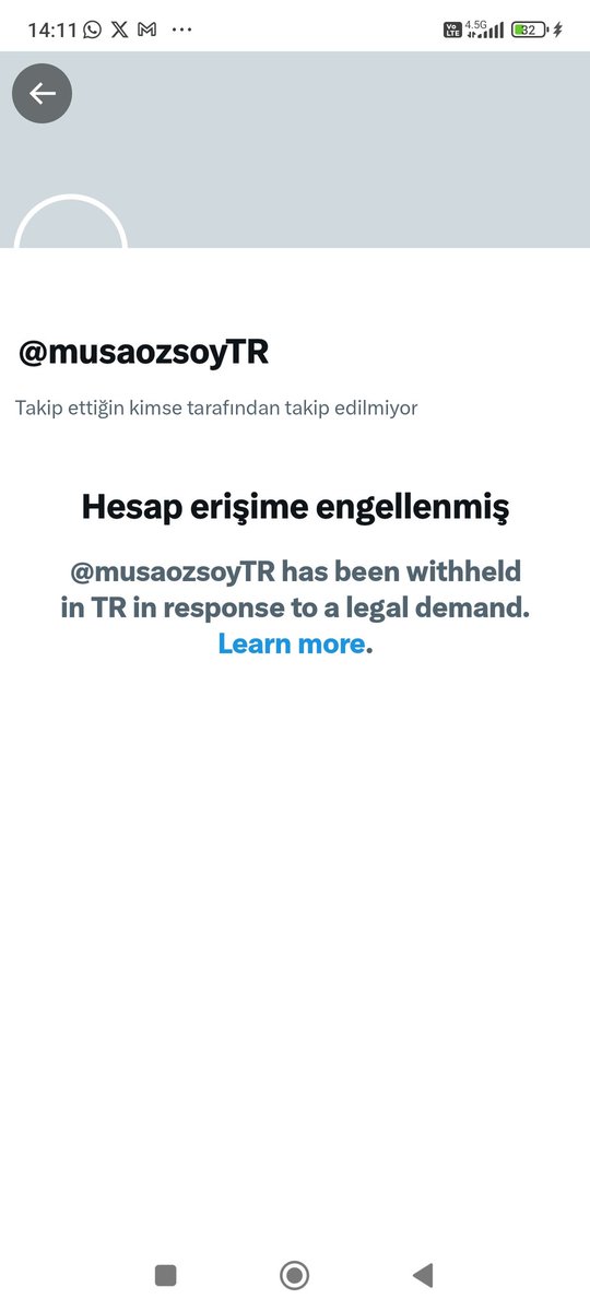 HurmaEdit's tweet photo. Gıdadedektifi Musa Özsoy'un hesaplarına erişim engeli getirilmiş ❌

Bu yanlıştan acilen dönülmesi lazım

Herif bizi zehirleyenleri ifşa ederken , Bazı eller onu silmeye çalışıyor https://t.co/AAqet4BMfB