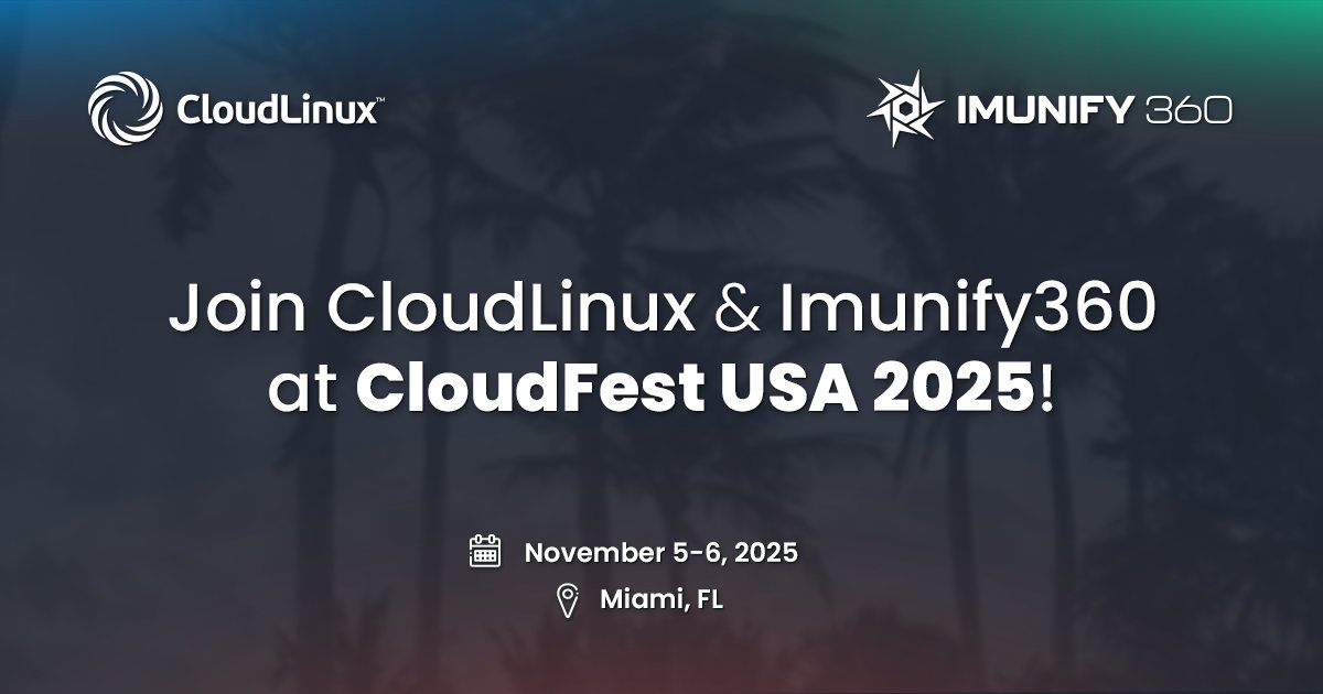 CloudLinuxOS's tweet image. Every server hides untapped potential. 💡
At #CloudFestUSA 2025, CloudLinux shows how to unlock it - faster sites, denser servers, and profits that scale.
📍 Booth 212 | 🎟️ 20% off entry with code CLOUDLINUX20
#CloudLinux #Hosting
👉 hubs.ly/Q03NqxRn0