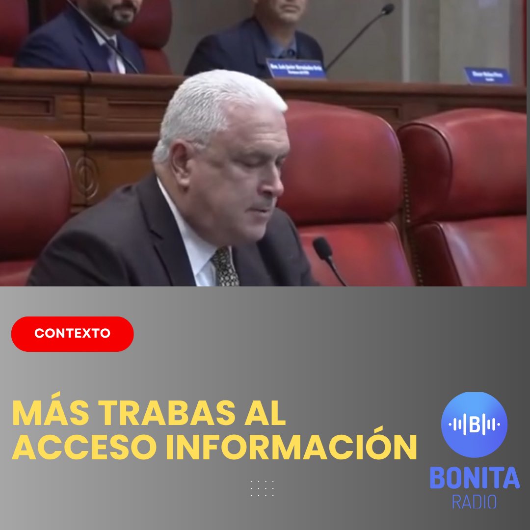 Sin vistas públicas, con seis ponencias en contra y solo la <a href="/ceedepuertorico/">Comisión Estatal de Elecciones de Puerto Rico</a> a favor, el <a href="/SenadoPR/">Senado de Puerto Rico</a> votará hoy por el proyecto de Ley que limitaría el acceso a la información enmendando la Ley de Transparencia del 2019. 

Impacto de la medida de la autoría del presidente del Alto