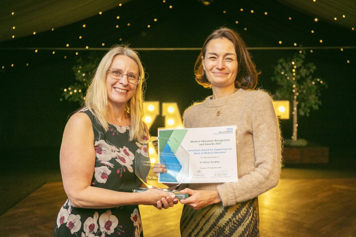 KMMHMedEdu's tweet photo. Success! ✨Our 2nd Medical Education Awards Night (18/09/25) was a fantastic celebration of our resident doctors &amp; educators. 🩺

A big thanks to special guests Prof Jo Szram &amp; Dr. Martin Schmidt (NHS England)✨and our Senior leadership team for honoring excellence in education. https://t.co/GoFy0CsoBl