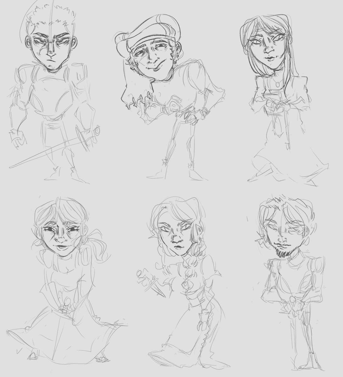 I love how this sketch turned out.

#istvantoth has such a sly face, I adore him. And I really wanted to add some curls to it.

And I really like Teresa. My feisty girl.

#KCD2