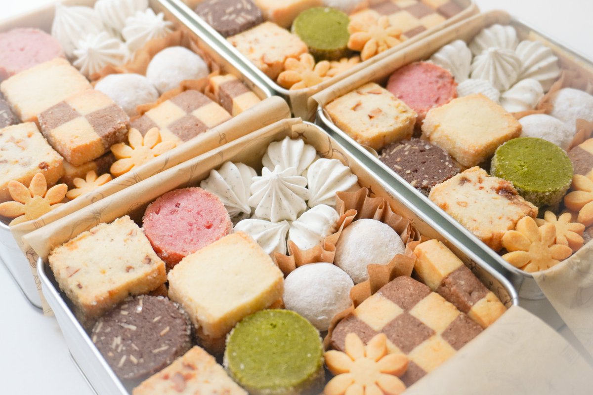 もう10月になっちゃってるけど9月に作ったクッキー缶！！
アイスボックス多めになってます🍪