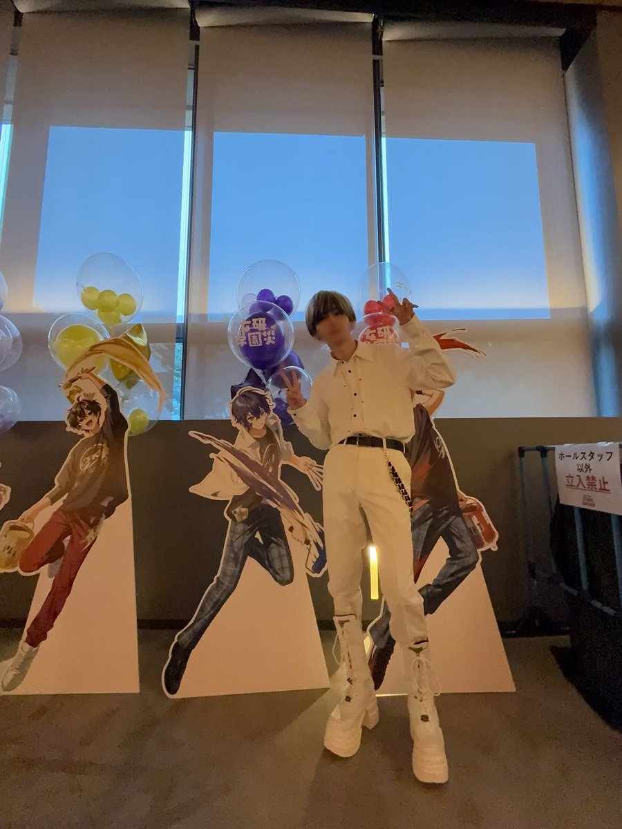 公演の合間に撮りました。画質はごめんしてください。