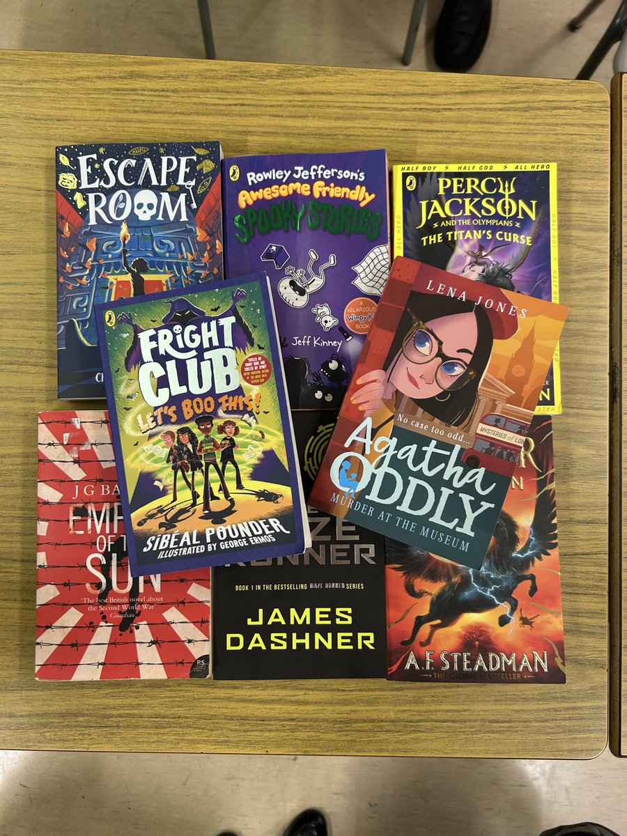 OmaghHS's tweet photo. 🎃📚 Spooky Season is Here! 👻🕸️
 Mrs C Johnston has restocked her class library with an array of spooky Halloween reads, from eerie mysteries to ghostly adventures!

Call into room 8 to borrow!

#OmaghHighSchool 
#OutstandingCareAndEducation https://t.co/Gq8hqRhoR7