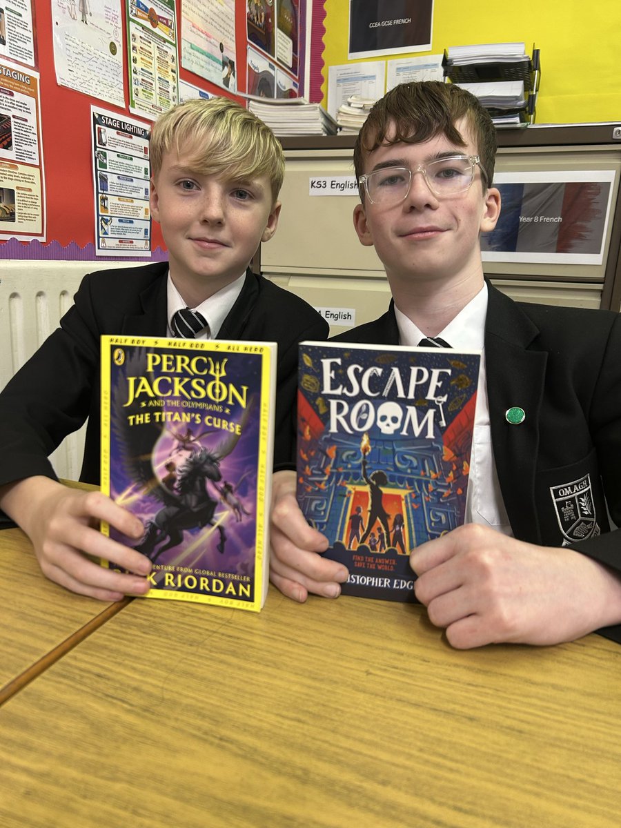 OmaghHS's tweet photo. 🎃📚 Spooky Season is Here! 👻🕸️
 Mrs C Johnston has restocked her class library with an array of spooky Halloween reads, from eerie mysteries to ghostly adventures!

Call into room 8 to borrow!

#OmaghHighSchool 
#OutstandingCareAndEducation https://t.co/Gq8hqRhoR7