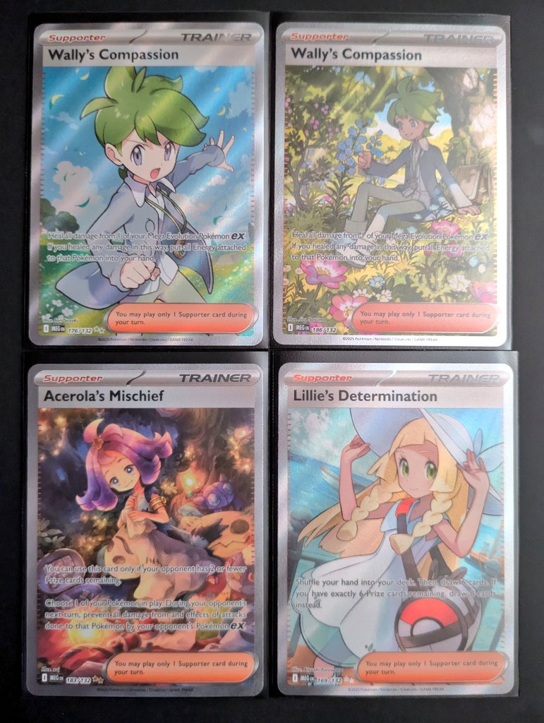 +4 for the FA supporter collection. I'm still missing a few from the new set. My total is now at 1256.

Such pretty cards! 
#PlayPokemon