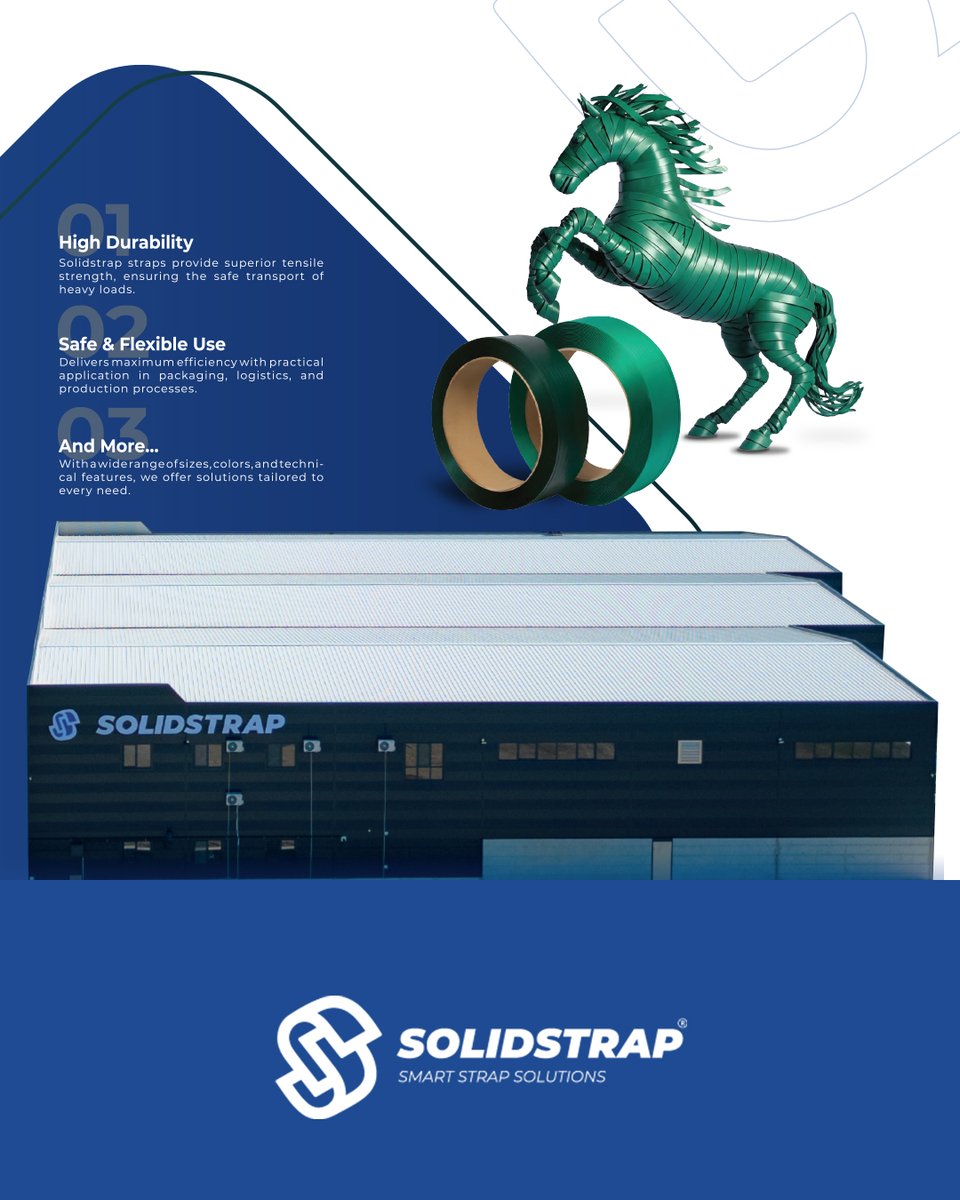 solidstrap's tweet image. Lojistik ve üretim süreçlerinizde aradığınız güvenilir ve akıllı çözümler burada! Solidstrap olarak, yüklerinizi sabitlemenin en kaliteli ve verimli yolunu sunuyoruz.

#Solidstrap #SmartStrapSolutions #Strapping #Packaging #Logistics #HighDurability #SafeTransport