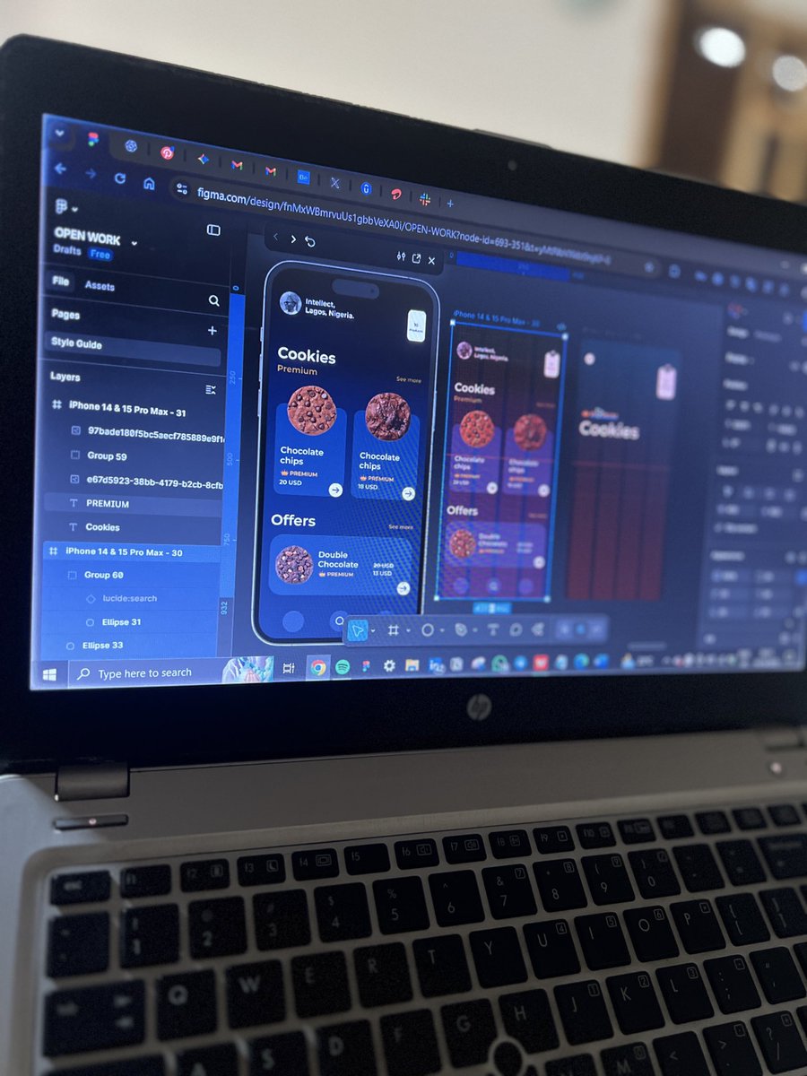 IntellectUIUX's tweet image. WIP 🚧
#UIDesign #UXDesign #foodtech #cookiesapp #Dessertlovers #DesignInspiration #Figma