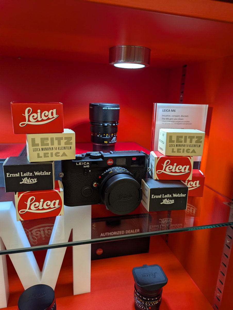 We have in stock the new Leica Monopan 50, there are 4 different style boxes, don't know which is our favourite but they all look good.