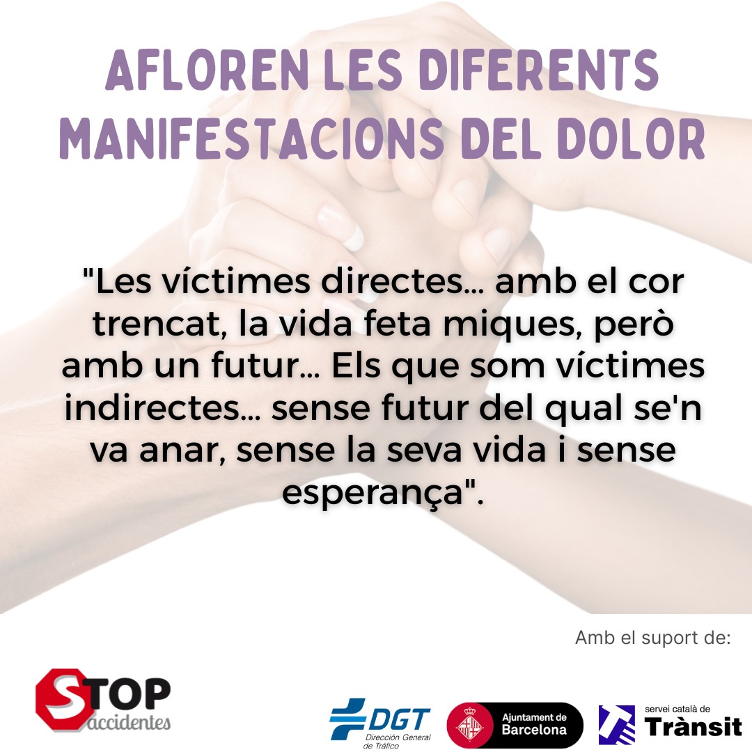 Des de STOP Accidentes, segons la nostra experiència, sabem que els grups d'autoajuda funcionen, però què ens diuen els participants? Us deixem alguns testimonis reals.
<a href="/DGTes/">Dir. Gral. Tráfico</a> <a href="/transit/">Trànsit</a> <a href="/barcelona_cat/">Barcelona</a>