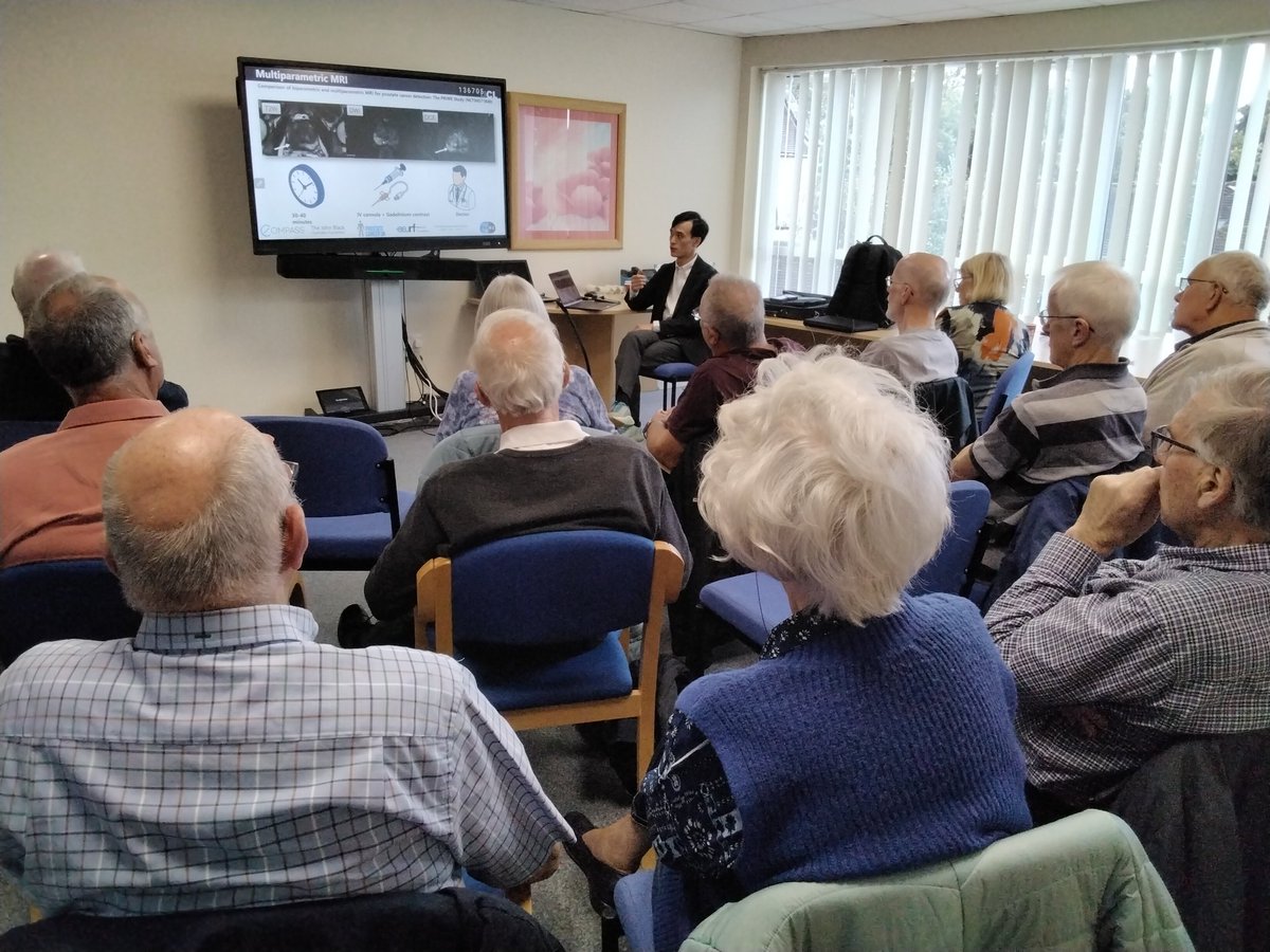 🎗️Thank you to the Mid-Sussex #ProstateCancer Support Group for inviting us to share our research 🤩

📄 <a href="/AlexBCDNg/">Alexander Ng</a> had the opportunity to discuss our work - #PRIME trial published in <a href="/JAMA_current/">JAMA</a>, and a #GLIMPSE into the importance of #quality published in <a href="/radiology_rsna/">Radiology</a>