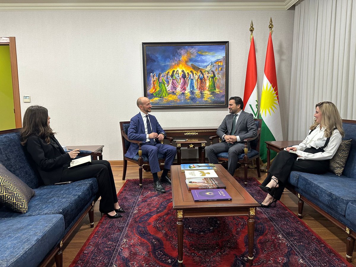 Pleased to catch up with @NLinKRI Consul General <a href="/ajijsselstein/">Adriaan IJsselstein 🇳🇱</a> on the upcoming elections, regional events, and the President’s recent trip to Turkiye.