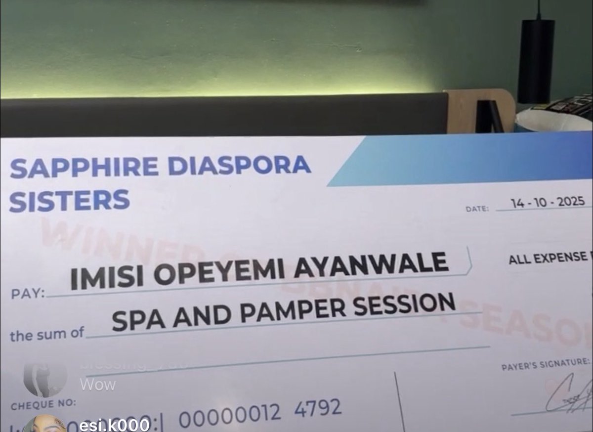 Gift na water, Ijoba 606 🙌 You deserve everything Imisi 🫡

#BBNaija
#ImisiAyanwale