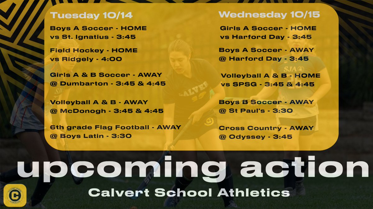 Calvert School Athletics (@cs_mightybees) on Twitter photo 
