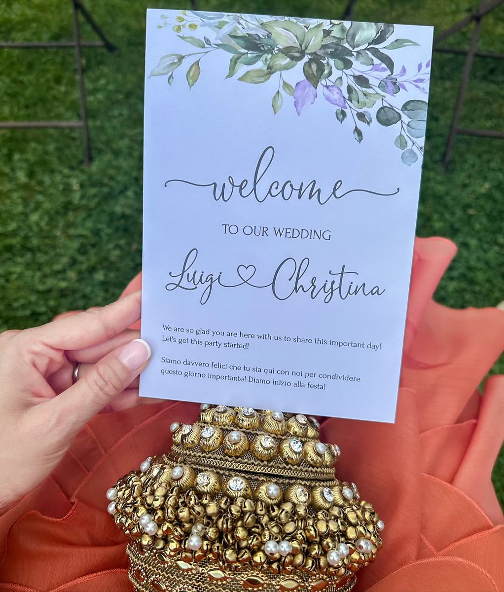 Romance in Ruffles 🧡🌹 One of our beautiful customer's styles a vibrant Wedding Guest look, with our Mae Cassidy Simi Jewel clutch bag in Italy. ✨ We love to see your style 📸 #MaeCassidy #SimiJewel #WeddingGuest
