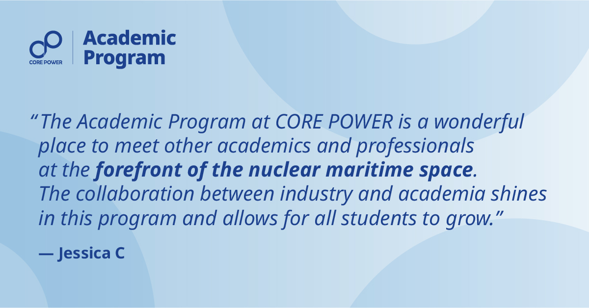 COREPOWER10's tweet image. 🎓 The CORE POWER ACADEMIC Program brings together students, researchers and industry experts to shape the future of #Nuclear for #Maritime. Gain exclusive access to insights and resources.👉Find out more: eu1.hubs.ly/H0nyWhj0  #NuclearEngineering #MarineEngineering