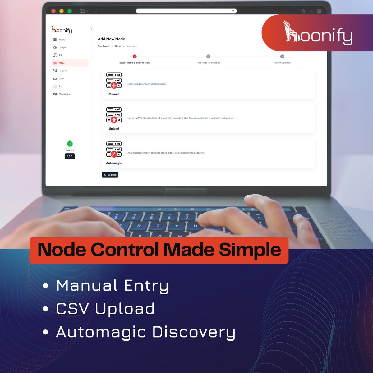 hoonify_tech's tweet image. Scale #CPU &amp;amp; #GPU compute #nodes in just a few clicks with #TurbOS. Gain full #clustercontrol with three flexible options:
✔ Automagic discovery
✔ CSV upload
✔ Manual entry
👉 Make #HPC scaling simple   → na2.hubs.ly/H01w1_-0
 #Supercomputing #Hoonify #Scale