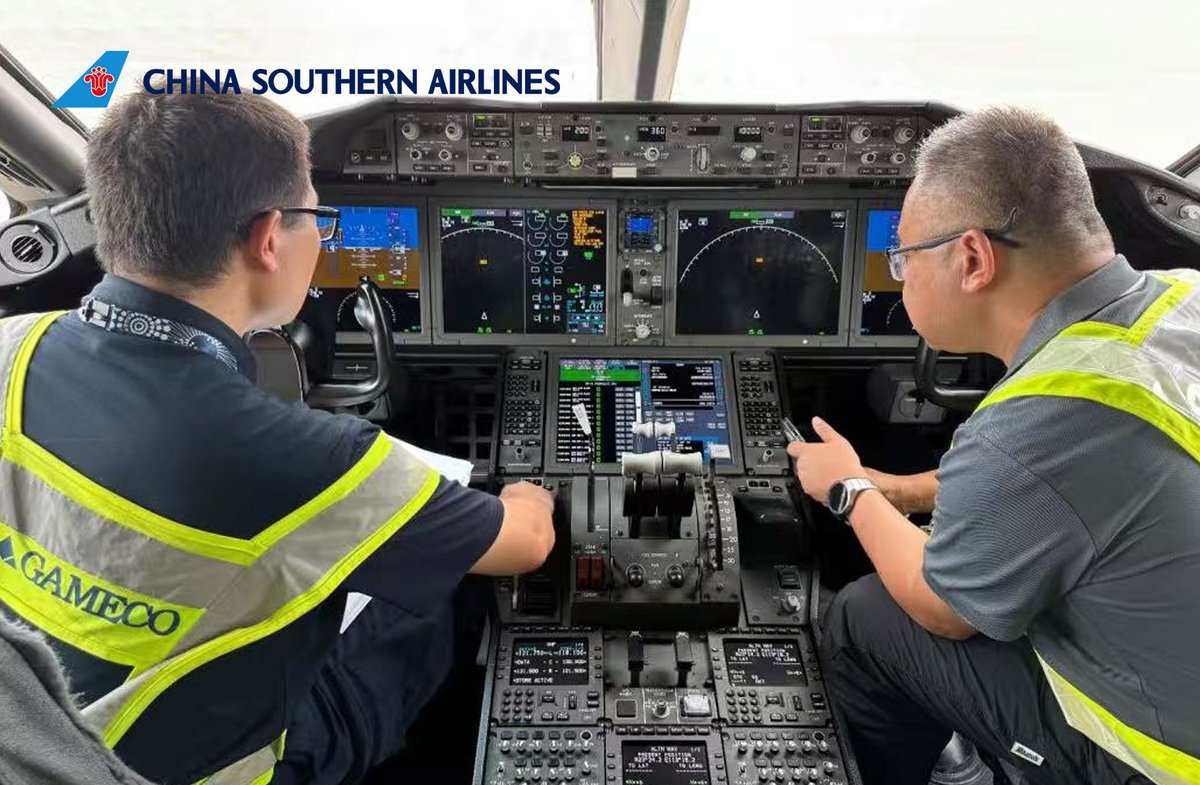 CSAIRGlobal's tweet image. Recently, China Southern Airlines completed its first GPM (General Processor Module) upgrade on one of its Boeing 787 aircraft. This milestone strengthens our commitment to safety and operational excellence.

#CSAir #AviationTech