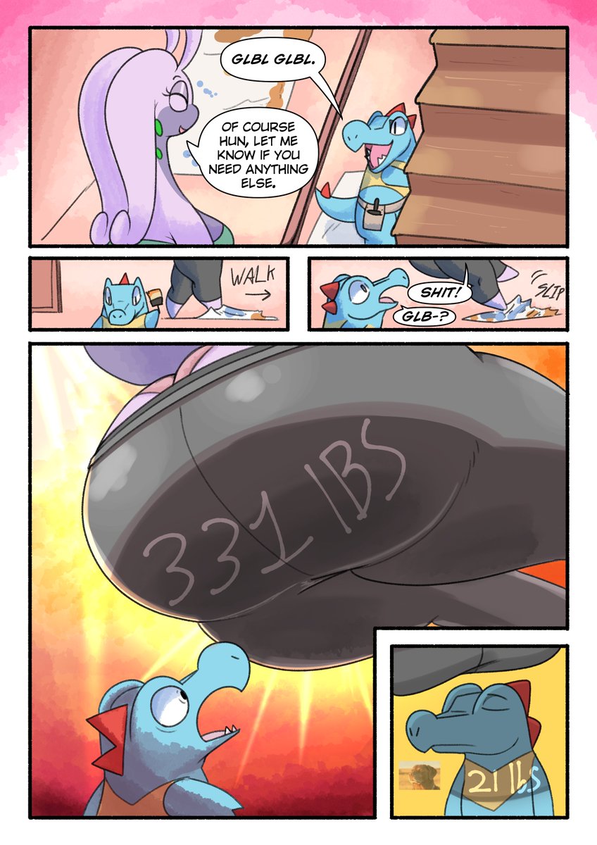 Totodile experiences his wifes mass