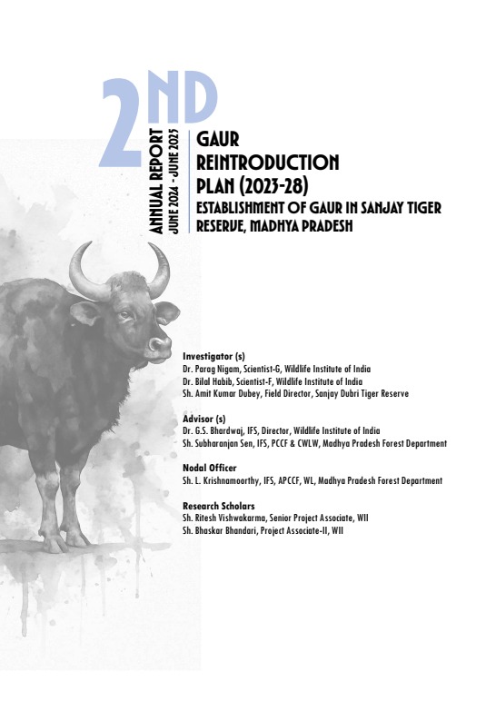 2nd Annual Report cum Technical Report (June 2024–June 2025) on the Gaur Reintroduction Plan in Sanjay Tiger Reserve, Madhya Pradesh, now out! showcases how gaur are adapting, thriving &amp; shaping Sanjay Tiger Reserve’s landscape. Prepared in collaboration with <a href="/moefcc/">MoEF&CC</a>