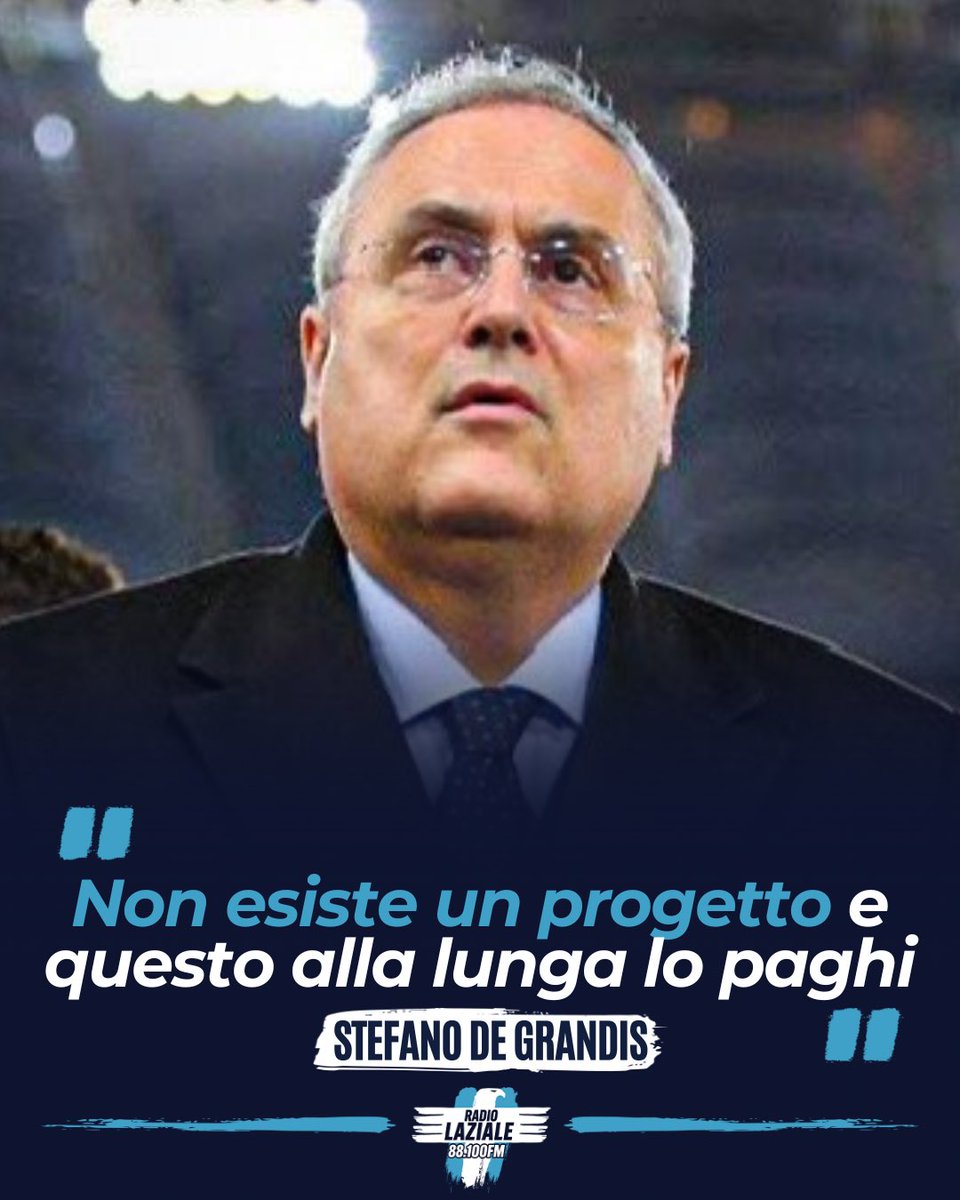 🎙️Ai microfoni di Radio Laziale, durante Incondizionatamente Lazio, è intervenuto il nostro opinionista Stefano De Grandis per commentare il momento della Lazio.

📲Su radiolaziale.com e su Spotify il podcast completo.

#RadioLaziale
#SSLazio
