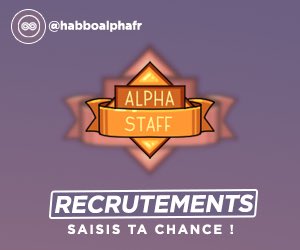 Les recrutements sont toujours ouvert sur Habbo-Alpha, tente ta chance ! 
Pour postuler ici ; discord.gg/HFJykVBm6

habbo-alpha.eu 🚀

#HABBO #habbofr #habbohotel