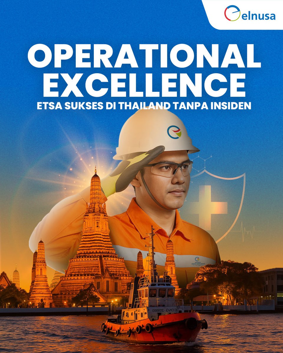elnusa_official's tweet image. Hai Elnusian👋🏻

Kali ini kabar gembira datang dari anak usaha Elnusa🤩

PT Elnusa Trans Samuder (ETSA) sukses mendukung proyek survey seismik laut di Thailand dengan tepat waktu, efisien, dan tanpa insiden kerja (Zero LTI). 🌊
#Elnusa 
#ETSA
#ZeroLTI