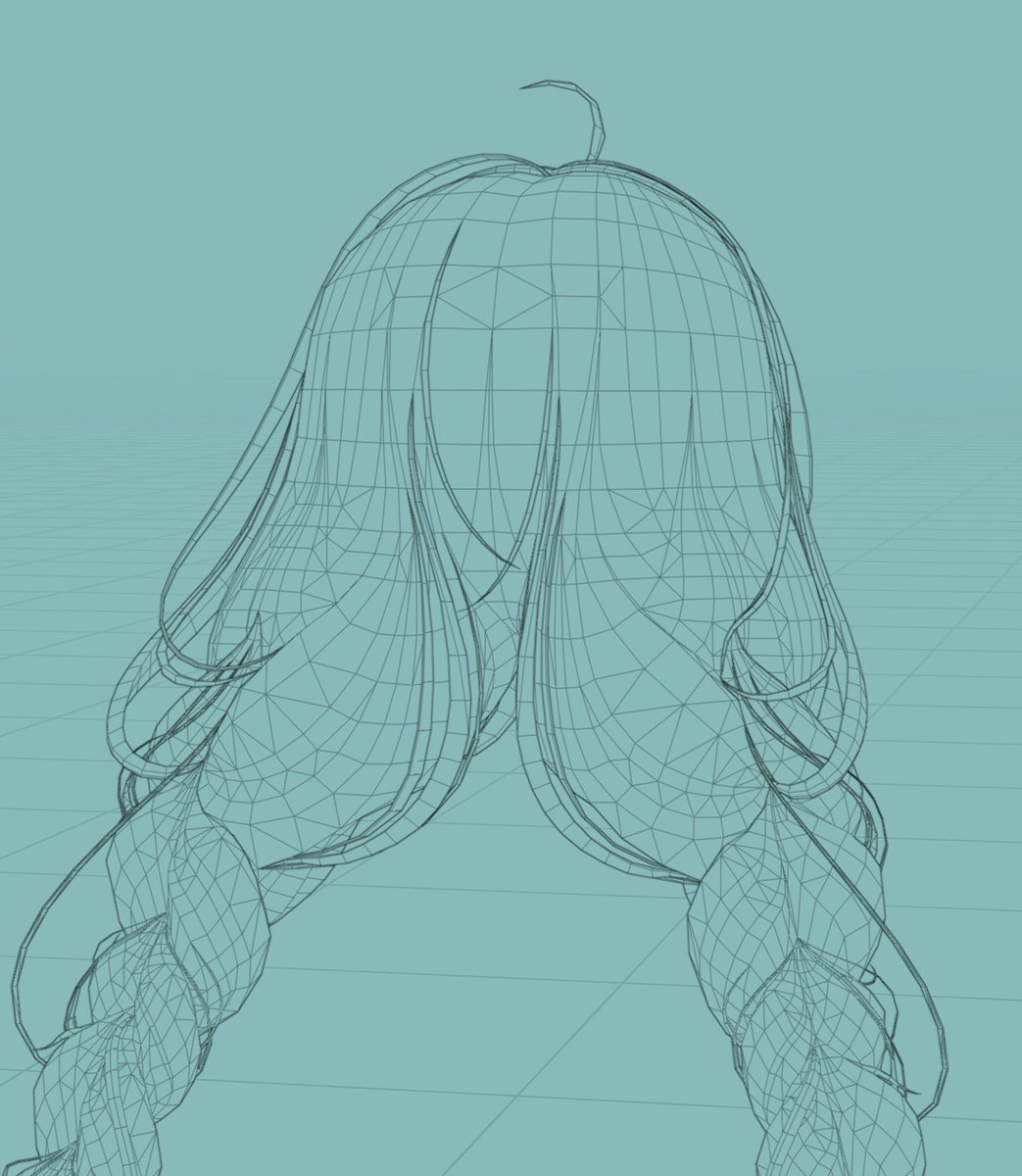 gray_laperm's tweet image. ややこしい後ろ髪も整え中
板ポリのハリボテなのでシーム切りやすそうかな？

#b3d #blender