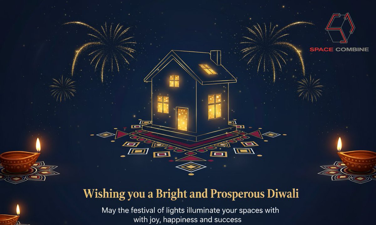 spacecombineltd's tweet image. Wishing everyone a very #HappyDiwali! 🪔 May the festival of lights bring you joy, prosperity and success. #Diwali #FestivalOfLights #SpaceCombine