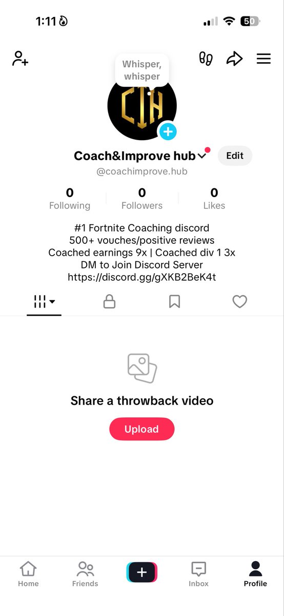 Need TikTok manager for <a href="/CIHimproveHub/">Coach&Improvehub</a>
Will pay