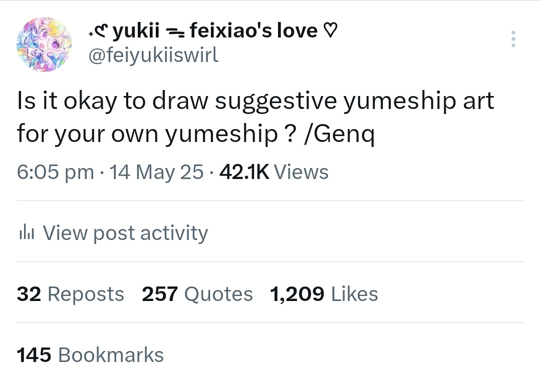 ˖ 𑣲 yukii . feixiao's ❤︎ tweet media