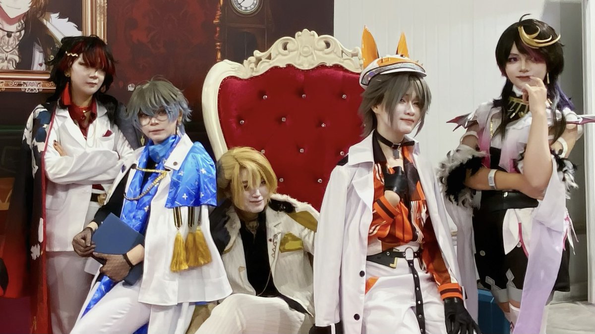 leucas_nin's tweet photo. ❤️💙💛🧡💜 

#VoxAkuma #IkeEveland #LucaKaneshiro #MystaRias #ShuYamino #Luxiem #NIJISANJI_EN #cosplay #ColorFiesta https://t.co/Ut7Tg9FNJz