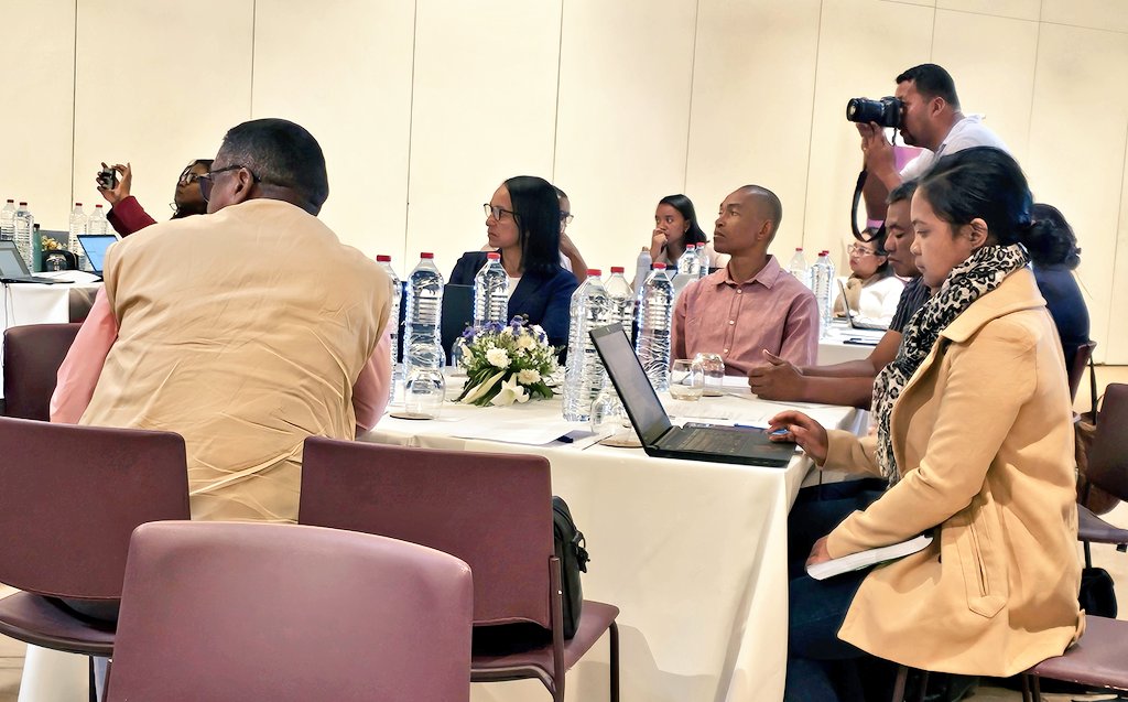 barryrodB's tweet photo. #Antananarivo. From 14th-19th 15 independant experts from different countries under @WHOAFRO coordination will evaluate 19 domains related to the #IHR. "This #JEE must be considered as a starting point to strengthen #Madagascar Health Security", said Dr Musango WR @OMSMadagascar. 
For SG MoH, representing the government #JEE exercise, more than evaluate means suggest concrete actions to be implemented in order to improve the country preparedness, response & resilience. #ProudToBeWHO.