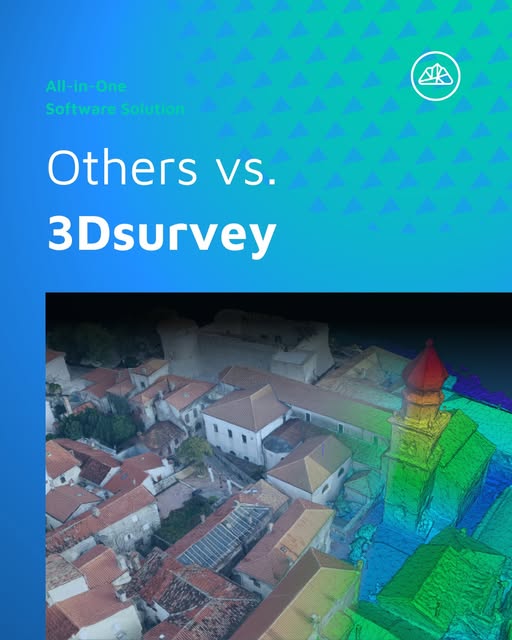 Others v 3Dsurvey
Others - capture data in one tool, process it in another &amp; draw in a third, juggling licenses, file formats &amp; compatibility issues.
3Dsurvey - One tool. One workflow. From #drone images to final CAD-ready outputs everything happens inside #3Dsurvey.

#Surveying