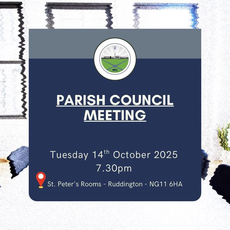 RUDDINGTON_info's tweet image. EVENT: Villagers are invited to this month’s @RuddingtonPC meeting tonight. 🗣️

#Ruddington #democracy #HaveYourSay