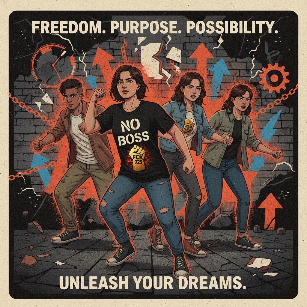 Every 9-to-5 is a cage disguised as “stability.”
Every paycheck is a leash called “security.”

You can either stay plugged in — or wake up.

The choice is yours.
The movement is here.
Say it loud: #FCK925

🔥 [@fck925coin]
💥 CA: EbFogghDYCPxg8NDzWJXyJMykNVjfLLgm1o3h7H7pump