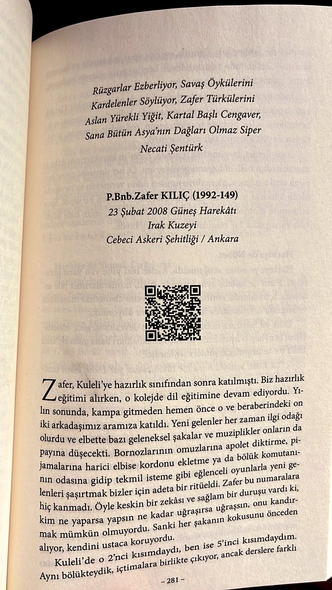 Özel Kuvvetlerde görev yaparsanız
Kahraman görmek sizin için sıradanlaşır.

İşte ben de bu şans ile yüzlerce iyi savaşçı tanıdım,
Unutulması imkansız bir askerdi..
Mekanı yüce
Ruhu şad olsun..

Tüm şehitlerimizin hatırasına minnetle paylaşıyorum 🫡
#kursak