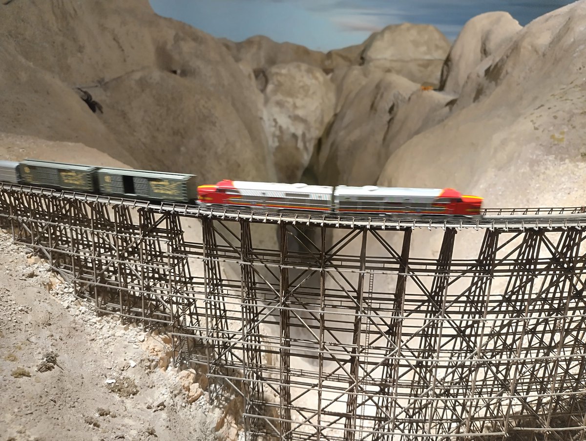 I have always loved model railways. What a delight to see the detail of the San Diego Model Railway Museum which shows the awesome achievement of building a railway across impossible terrain.