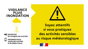 Prefet2B's tweet image. #Météo2b #VigilanceJaune 🌧️ La Haute-Corse est placée en vigilance jaune situation à surveiller pour les paramètres « pluie » et « inondation » le 14/10 de 07h à 23h
⚠️ Restez vigilants et respectez les consignes de sécurité
➕d&apos;infos haute-corse.gouv.fr/Actions-de-l-E…