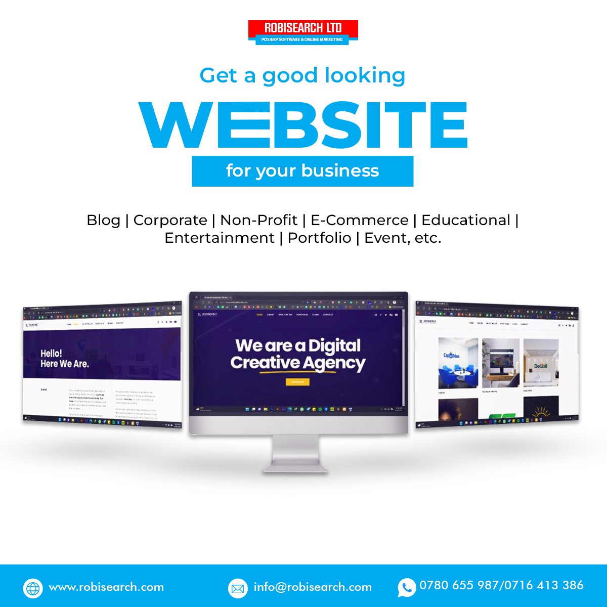 Your business, your brand, your website🥳

Let us help you create a digital masterpiece that reflects your vision &amp; drives your success_ 📞0716 413386

#MUFC Jack Wilshere Luton Town Arsene Wenger Nkunku Mateta France Woltemade De Bruyne Odegaard