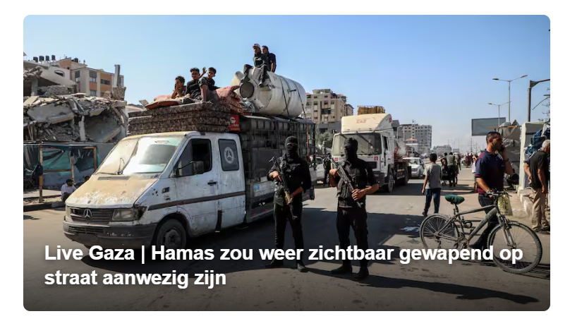EelcoHoecke's tweet image. Hamas breekt nu reeds het akkoord.... Waar is de verontwaardiging nu bij de #NOS en de #VRT?
