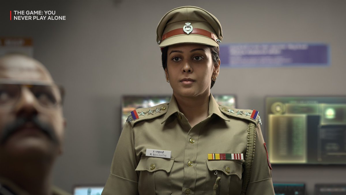 this_s_Abi's tweet photo. Actress #ChandiniTamilarasan shines as Investigating Officer Bhanumathi in #TheGameOnNetflix.

Her subtle, confident, and effective performance perfectly fits the frame! https://t.co/FqxahK6Eat