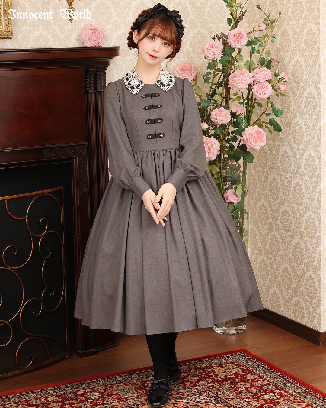 Innocent World グレー ナポレオン　軍服　クラシカル　ワンピース Innocent World Official on X: 