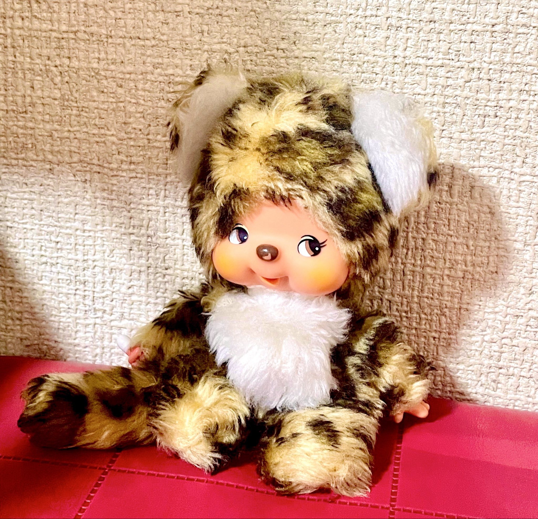 ビンテージ ヒョウ モンチッチ エンドーチェーン monchhichi 577