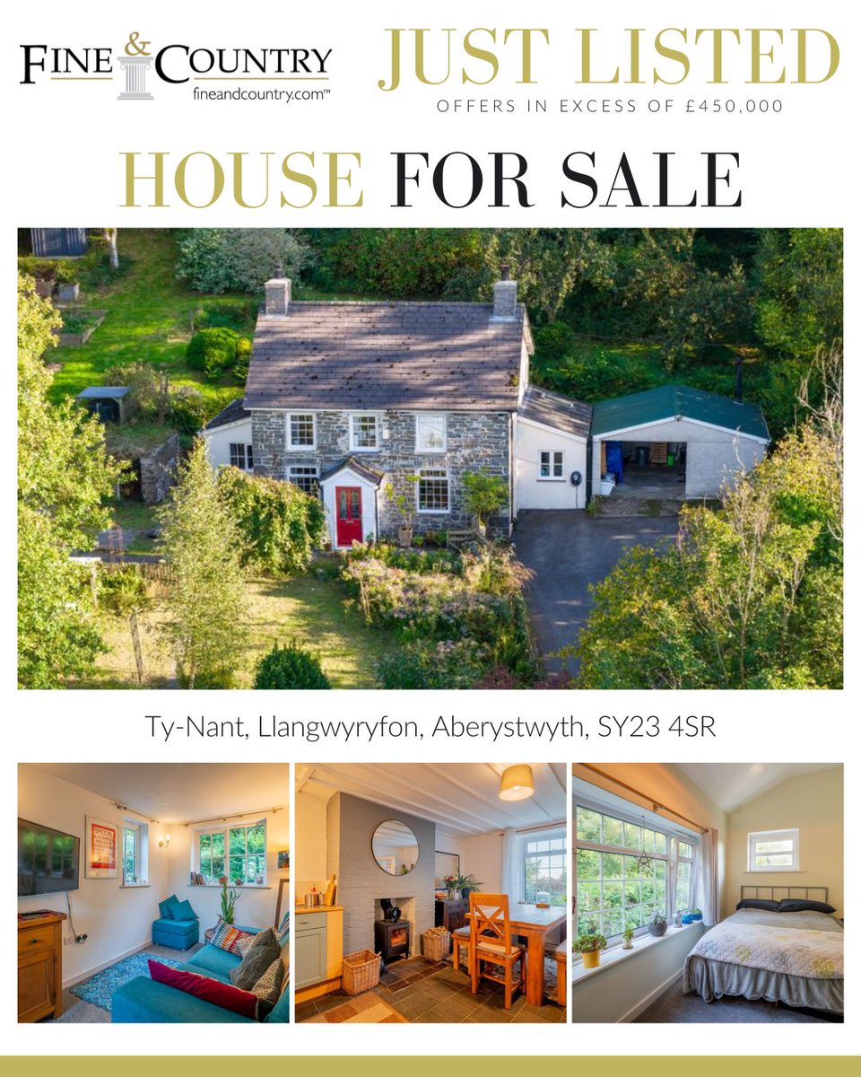 Making its debut on the market 🌳

Ty Nant in Llangwyryfon offers 3 bedrooms, 2 acres of gardens and woodland, and thoughtful eco upgrades including solar panels and a biomass heating system.

📞 Get in touch to schedule a tour.

#FineAndCountryWestWales #NigelSalmon