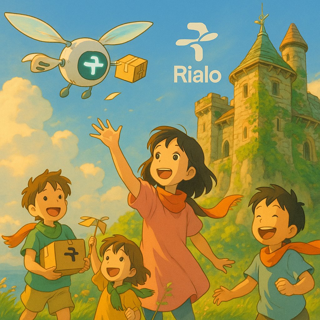 testnetstar7's tweet image. Todays theme for @RialoHQ art creations was Hayao Miyazaki&apos;s Studio Ghibli style. I envisioned Rialo in a peaceful and colourful universe with harmony.

Hope you like em.